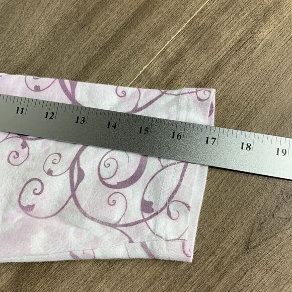 Pleasant Shade Womens Top XL Long Sleeve Floral Embellished Stretch Round Neck - Picture 6 of 8